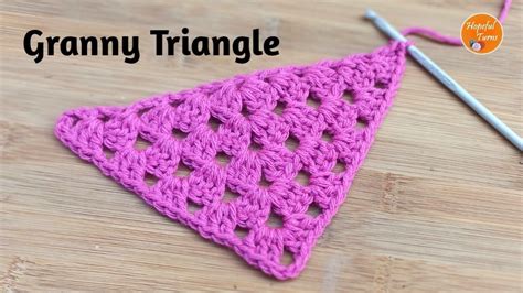 Easy Crochet Triangle Shawl For Beginners Granny Triangle Motif