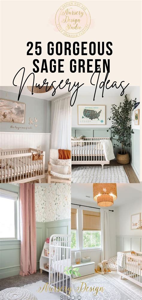 25 Gorgeous Sage Green Nursery Ideas For A Calming Vibe Green Nursery Green Nursery Girl