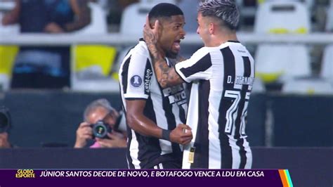 V Deo J Nior Santos Decide De Novo E Botafogo Vence A Ldu Em Casa