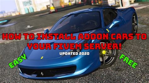 How To Install Addon Cars To Fivem Working 2020 Youtube