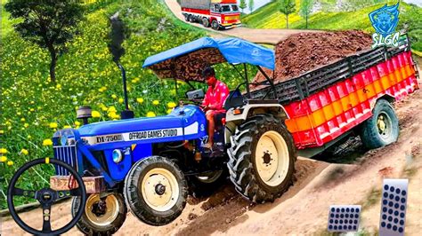 Heavy Tractor Trolley Cargo Simulator D Farming Tractor Driver