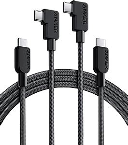 Amazon co jp Anker USB C USB C ケーブル L字 240W 高耐久ナイロン 1 8m USB PD