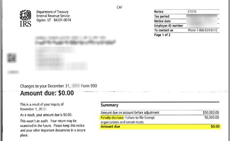 Penalty Relief Due To Reasonable Cause Sample Letter