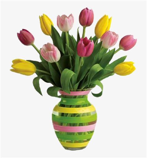 Download Beautiful Clipart Flower Vase - Vase With Flower Png PNG image ...