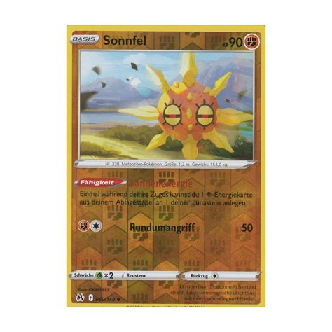 Sonnfel 069 159 REVERSE HOLO Zenit der Könige Pokemon Karte kaufen