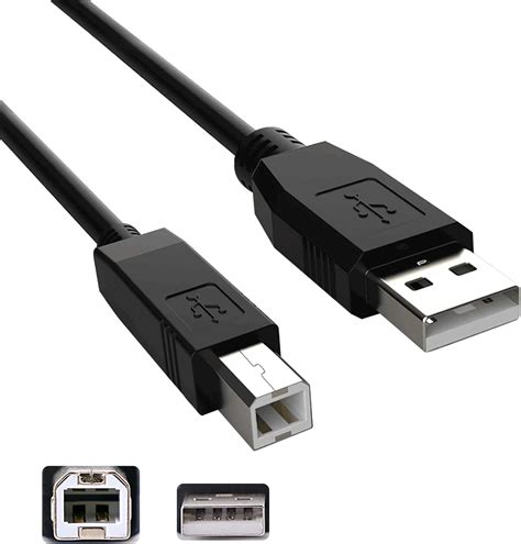 Inovat Replacement 10ft Usb A Male To B Male Cable Cord Data Transfer Host Cable