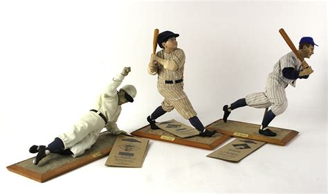 Lot Detail Babe Ruth Lou Gehrig Ty Cobb Ashton Drake Legend