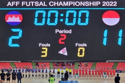 Hasil Piala Aff Futsal 2022 Lumat Kamboja Indonesia Lolos Ke Semifinal