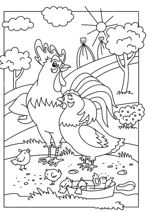 Desenhos De Animais Da Fazenda Para Colorir Wonder Day