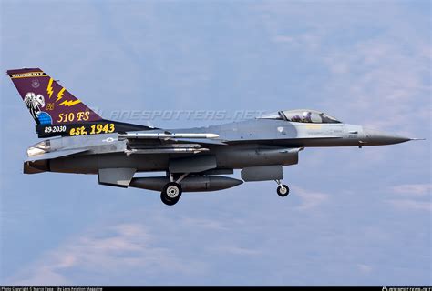 89 2030 United States Air Force General Dynamics F 16c Fighting Falcon Photo By Marco Papa Sky