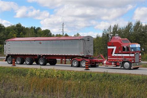 Kenworth K Aerodyne Coe Axle Mac Grain Trailer Big Trucks Dump