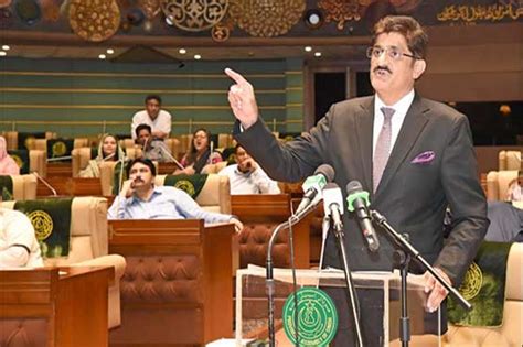 Ppps Murad Ali Shah Re Elected Sindh Cm Pakistan Dunya News