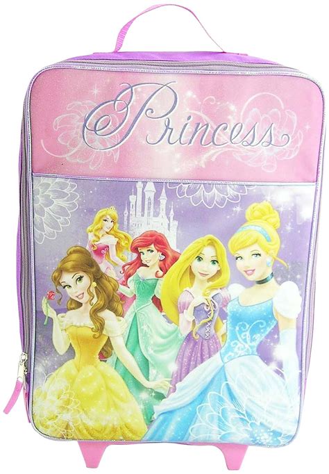 Disney Multi Princess Rolling Luggage Purple One Size