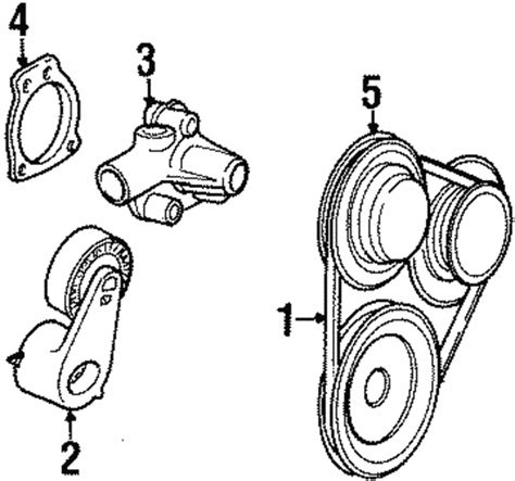 1995 1997 Ford Ranger Oem Serpentine Belt F57z 8620 F Oem Ford Parts