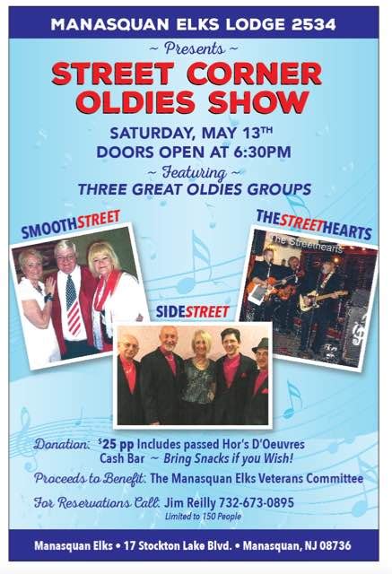 Street Corner Oldies Show At Manasquan Elks Lodge Classic Urban Harmony