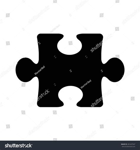 Jigsaw Puzzle Piece Flat Vector Icon Stock Vector 281437547 - Shutterstock