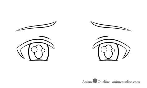 The right way to Draw Unhappy Anime & Manga Eyes - Artshow24