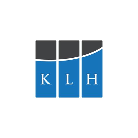 KLH letter logo design on WHITE background. KLH creative initials letter logo concept. KLH ...