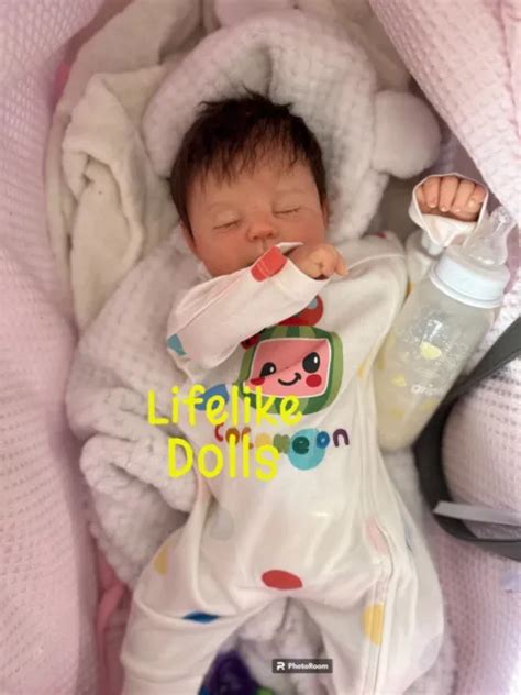 LIFELIKE DOLL Josie Asleep Ping Lau Reborn Fake Baby Living Realistic