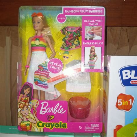 Jual Barbie Crayola Rainbow Fruit Surprise Shopee Indonesia