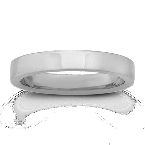 14k White Gold Wedding Band 3mm Shane Co