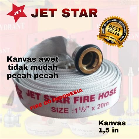 Jual Selang Hydrant Pemadam Jet Star Kanvas In Fire Hose Machino