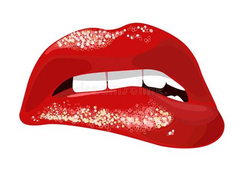 Red Lips Stock Vector Illustration Of Gloss Human Symbol 20223455