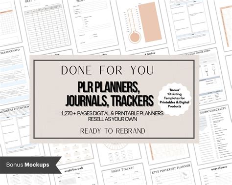 Plr Planner Templates Create Your Own Planner Undated Planner