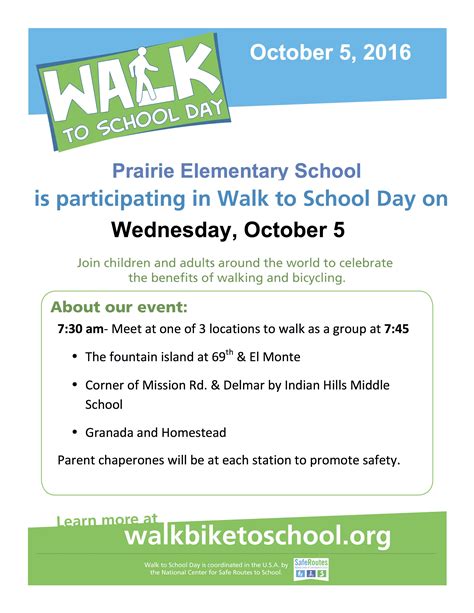 walk-to-school-day-flyer – Prairie Elementary PTA