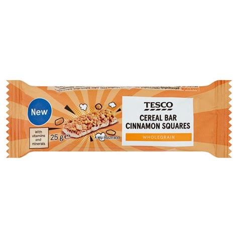 Tesco Cereal Bar Cinnamon Squares 25 G Tesco Online Tesco From Home Tesco Doboz Webshop