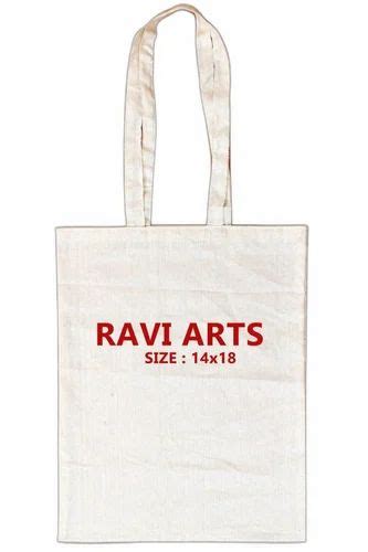 Printed Handled Cotton Carry Bag Capacity 15 Kg Size 14x18 At Rs 15