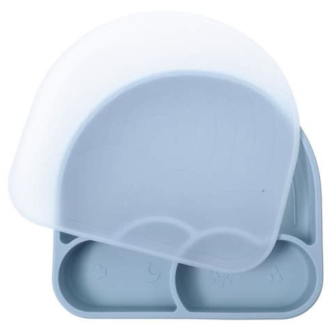 Assiette Plateau Repas YWEI Silicone Avec Ventouse Plats Arc En