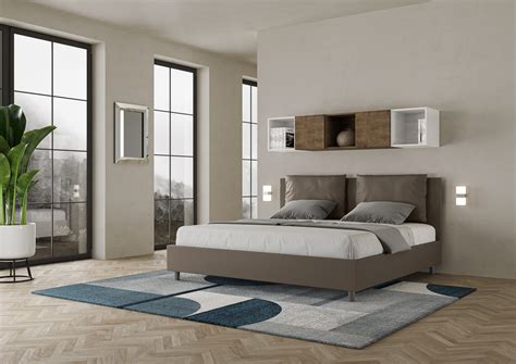 Letto Matrimoniale King Size Contenitore Imbottito X Similpelle