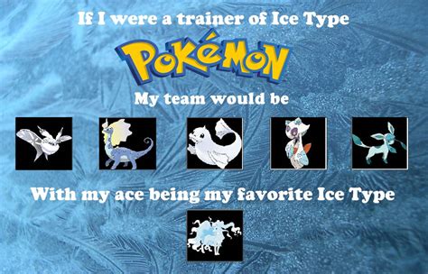 Ice Type Pokemon Team By Rivkahohros On Deviantart