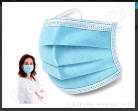 Disposable Non Woven Face Mask 3 Ply Type IIR For Medical Use At Rs 1