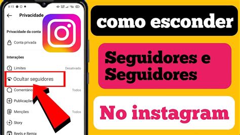 Como Ocultar Seguidores E Lista De Seguidores Do Instagram