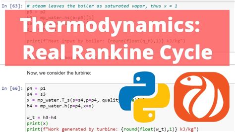 Calculating The Thermal Efficiency Of A Real Rankine Cycle Using Python