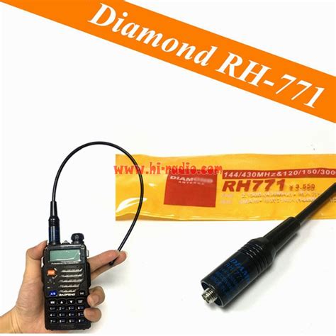 Diamond Rh Antenna Rh Handheld Radio Dual Band Flexible Whip Sma