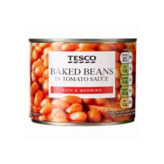 Tesco Baked Beans In Tomato Sauce 220g SMALL TIN Brit Box Philippines