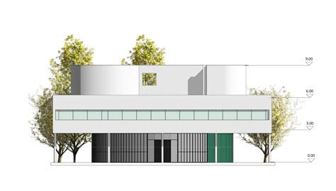 Villa Savoye Le Corbusier Revit 3d Model Cgtrader