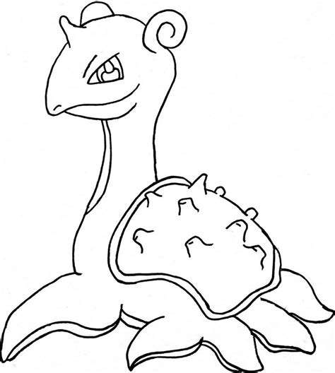 Lapras Pokemon Coloring Pages Sketch Coloring Page