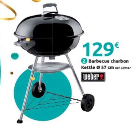 Promo Barbecue Charbon Kettle Cm Weber Chez Mr Bricolage