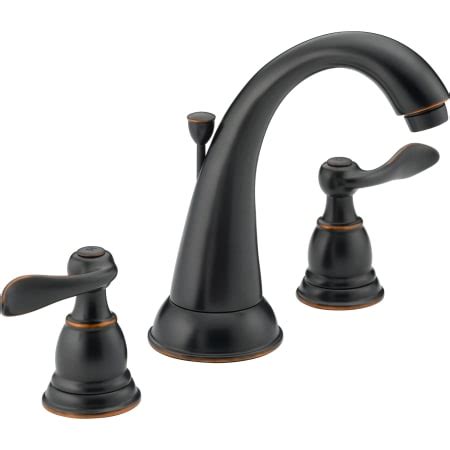 Delta B3596LF-OB Oil Rubbed Bronze Windemere Widespread Bathroom Faucet ...