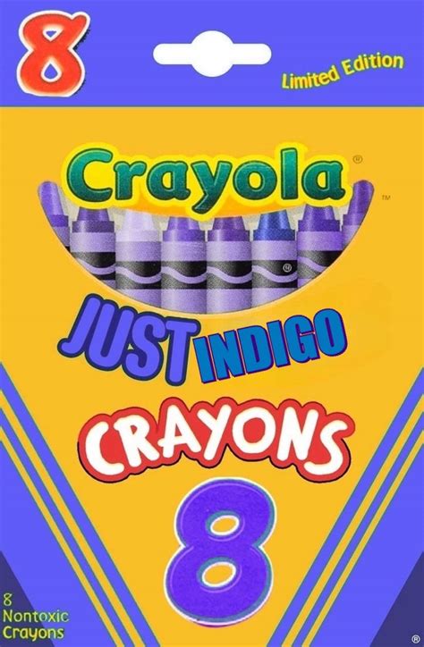 Crayola Just Indigo 8 Crayon Pack By Pinkiepieglobal On Deviantart