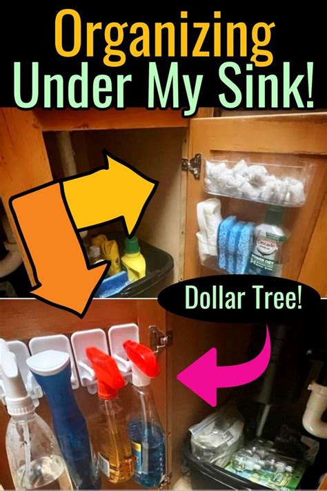 Organized Under My Sink With Dollar Tree And Other Items In The Bottom