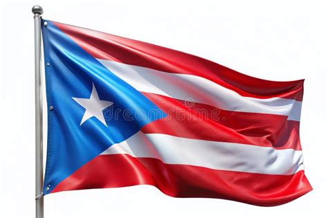 Vibrant Puerto Rican Flag A Majestic Symbol Of The Caribbean Island