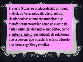 El Efecto Mozart Ppt