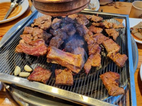 수원망포역 돼지갈비 맛집 동산참숯갈비 1인분이 300 G인 배운 갈비집 회식이나 모임은 여기서 하자 네이버 블로그