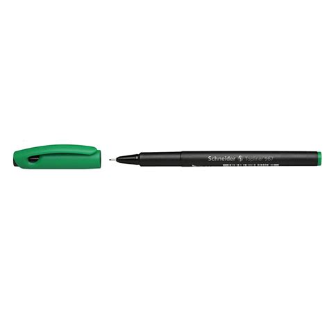 Stylo Pointe Fine Schneider Topliner Vert