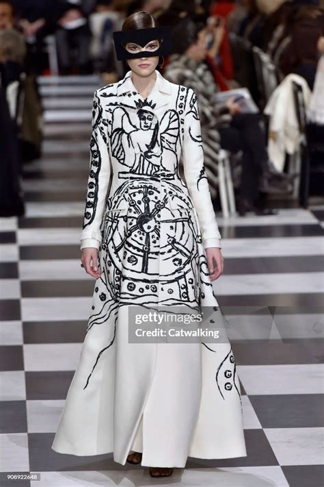 A Model Walks The Runway At The Christian Dior Spring Summer 2018